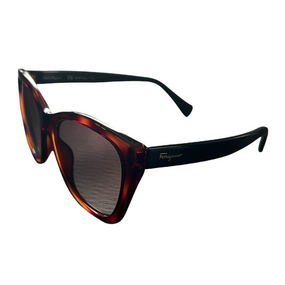 Salvatore Ferragamo Women's Cat Eye Sunglasses SF957S in Tortoise / Brown - Picture 4 of 11